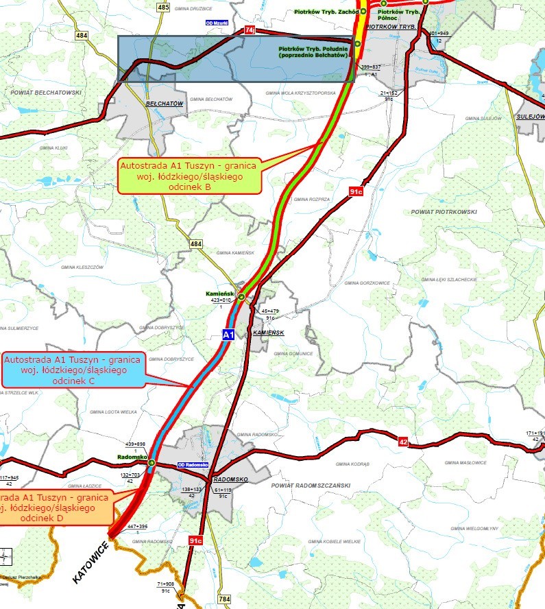 UWAGA na utrudnienia! Rusza budowa dwóch odcinków autostrady A1