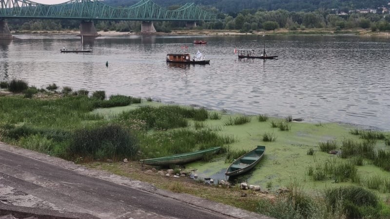 Stan Wisły? Tylko 100 centymetrów we Włocławku. Z bulwarów widać muł [zdjęcia]