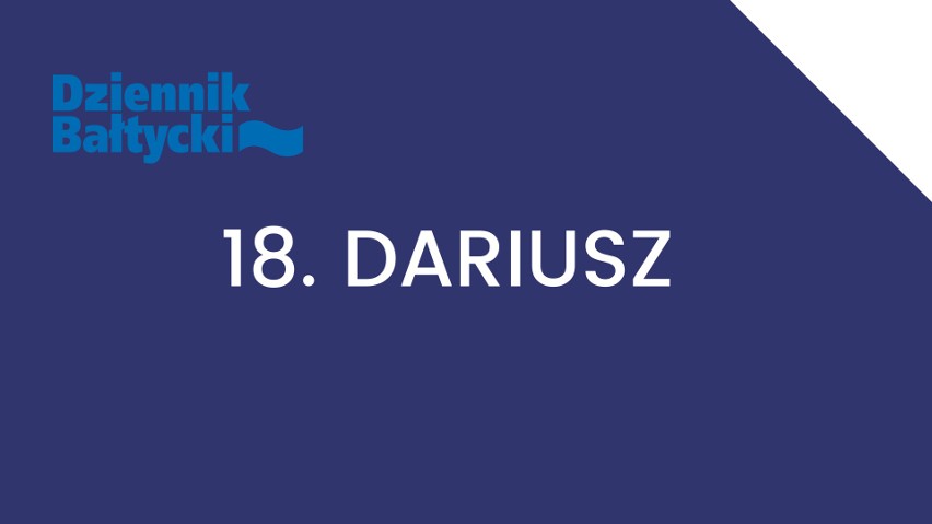 Imię Dariusz nosi w Polsce 288 089 mężczyzn.