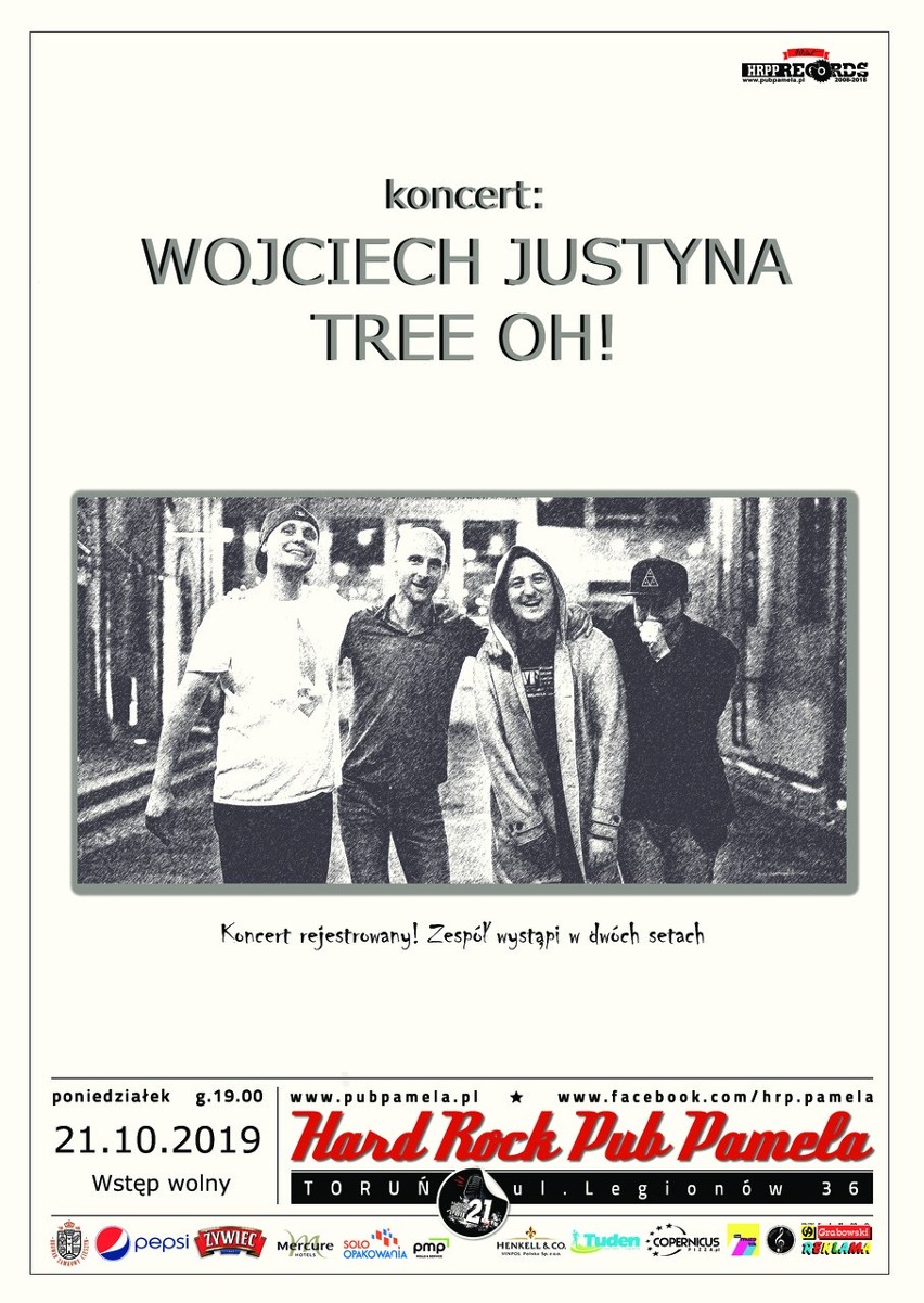 Zapowiedź koncertu Wojtek Justyna TreeOh! w HARD ROCK PUBIE PAMELA