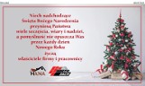 Życzenia Bożonarodzeniowe od właścicieli i pracowników firmy HANA North Dach