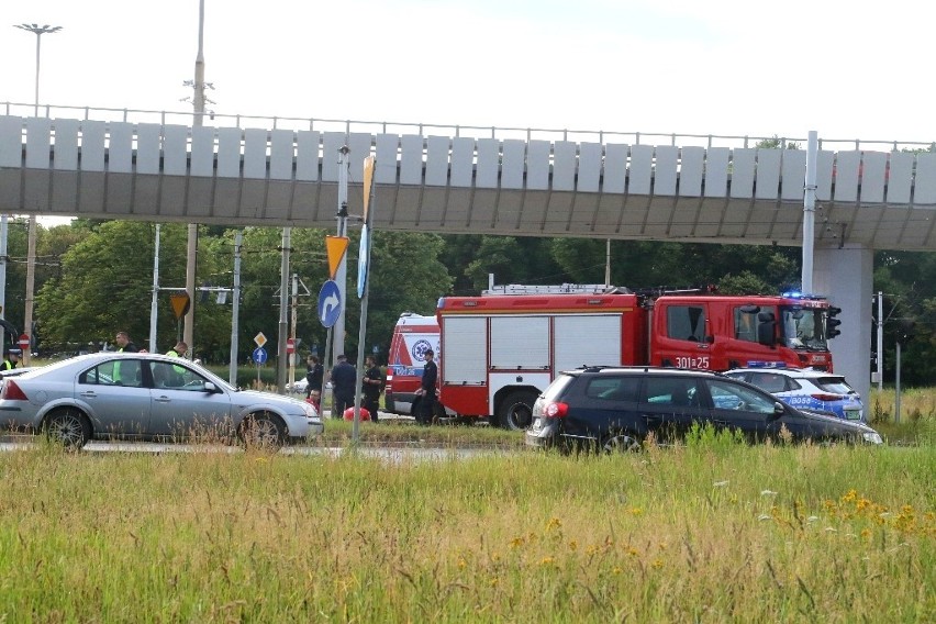 Wypadek na pl. Społecznym we Wrocławiu 13.06.2022