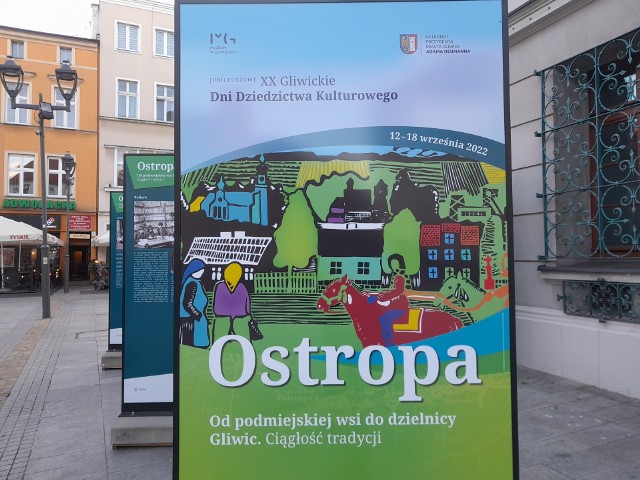 Gliwickie Dni Dziedzictwa Kulturowego 2022 - na Rynku wystawa poświęcona Ostropie. Zobacz kolejne zdjęcia. Przesuwaj zdjęcia w prawo - naciśnij strzałkę lub przycisk NASTĘPNE