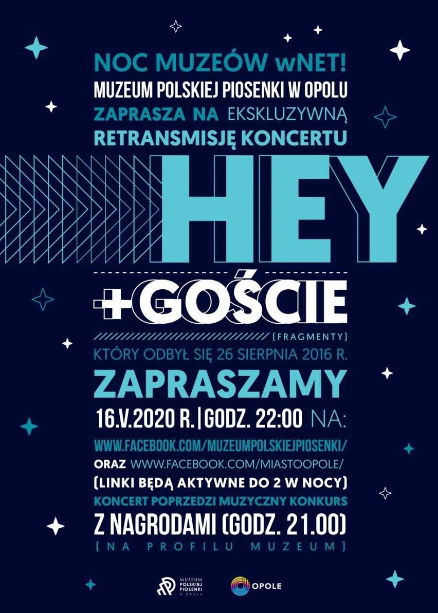 Muzeum Polskiej Piosenki zaprasza dzisiaj na wyjątkowy koncert w sieci w ramach Nocy Muzeów w NET