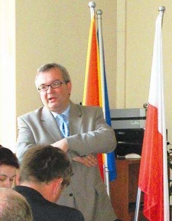 Zbigniew Krawczyk (na zdjęciu) z firmy "Nowa Ekologia" podczas nadzwyczajnej sesji rady miejskiej