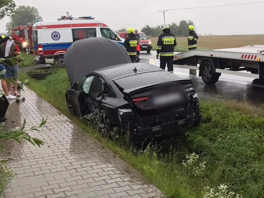 Wypadek na krajowej siódemce w gminie Michałowice
