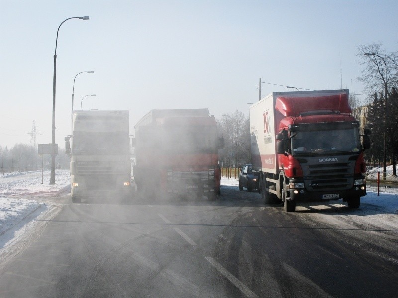 10.02.2012 TIR-y na Piastowskiej w Białymstoku