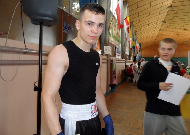 Dawid Maciejewski (MKS Start Grudziądz) robi w boksie dszybkie postępy