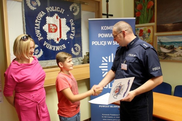 Piotr Kowalczyk odebrał podziękowania od policjantów