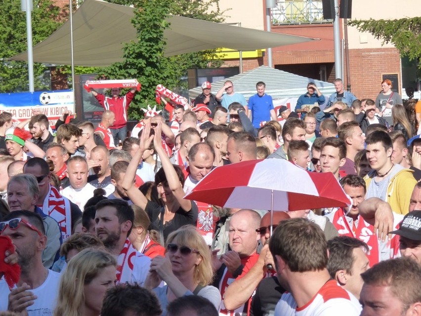 Euro 2016. Strefa kibica w Koszalinie. Mecz Polska - Ukraina