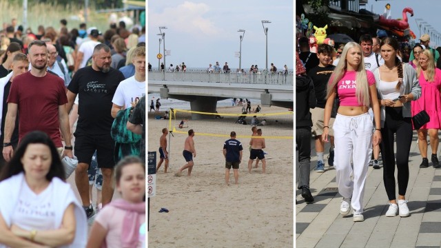 Sobotnie tłumy w Kołobrzegu.