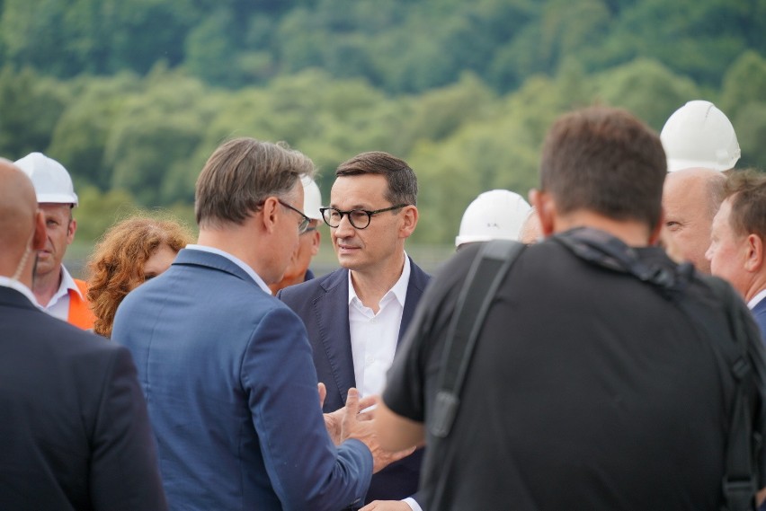 Wizyta premiera Morawieckiego w Kurowie koło Nowego Sącza