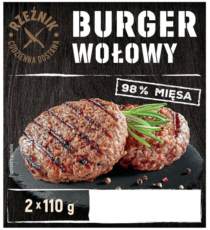 Lidl wycofuje produkt "Rzeźnik, Burger wołowy, 2x110 g" z...