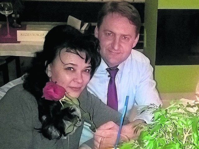 Burmistrz Bodzentyna Dariusz Skiba z żoną Nadią w restauracji Łysica w Świętej Katarzynie.