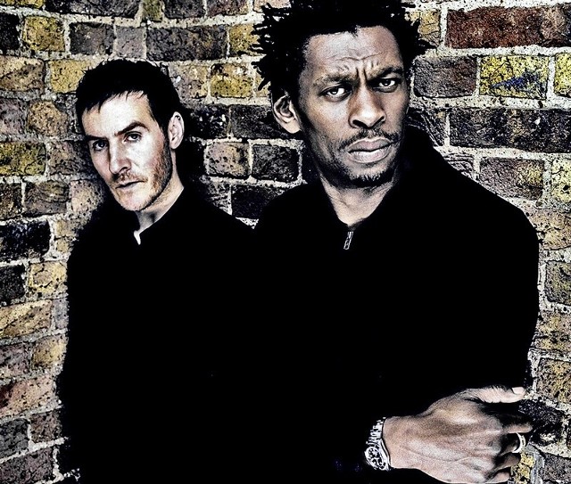 Robert del Naja i Grant Marshall, liderzy grupy Massive Attack. 