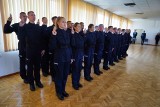 W Komendzie Wojewódzkiej Policji w Bydgoszczy nowo przyjęci policjanci złożyli ślubowanie [zdjęcia]