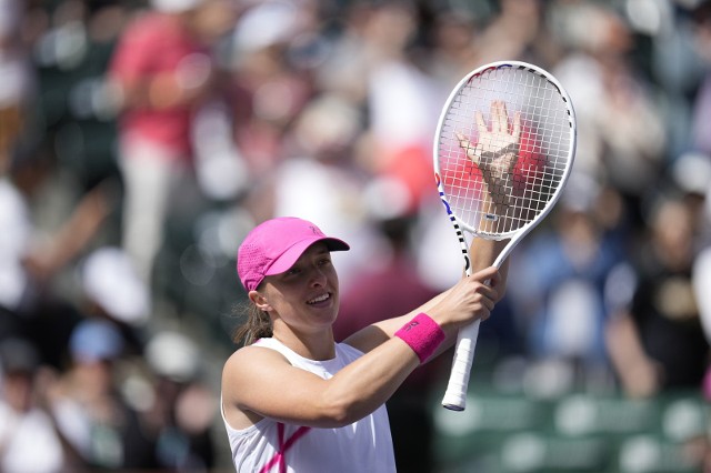 FOT. Iga Świątek podczas turnieju w Indian Wells