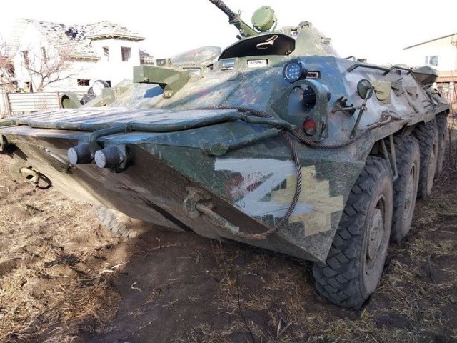 Sowiecki BTR - takim prawdopodobnie został przejechany rosyjski pułkownik