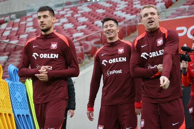 Moder, Lewandowski i Puchacz na ostatnim treningu w Warszawie