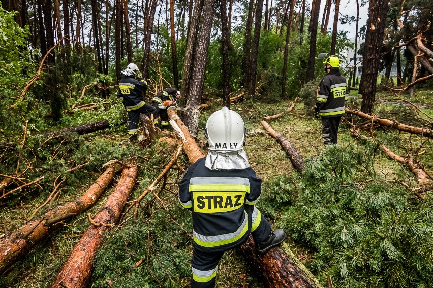 - Do usuwania skutków wczorajszej nawałnicy wyjeżdżaliśmy...