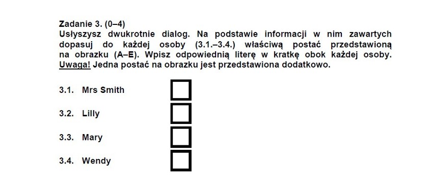 Sprawdzian szóstoklasisty 2015. Przykładowe zadania. Język angielski [ARKUSZE,ODPOWIEDZI]