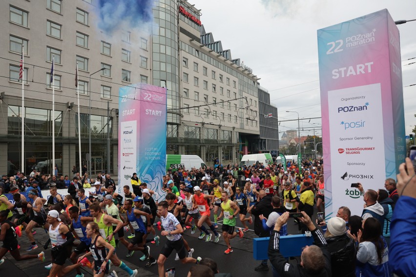 Sprzed hotelu Sheraton wystartował 22. Poznań Maraton. Na...