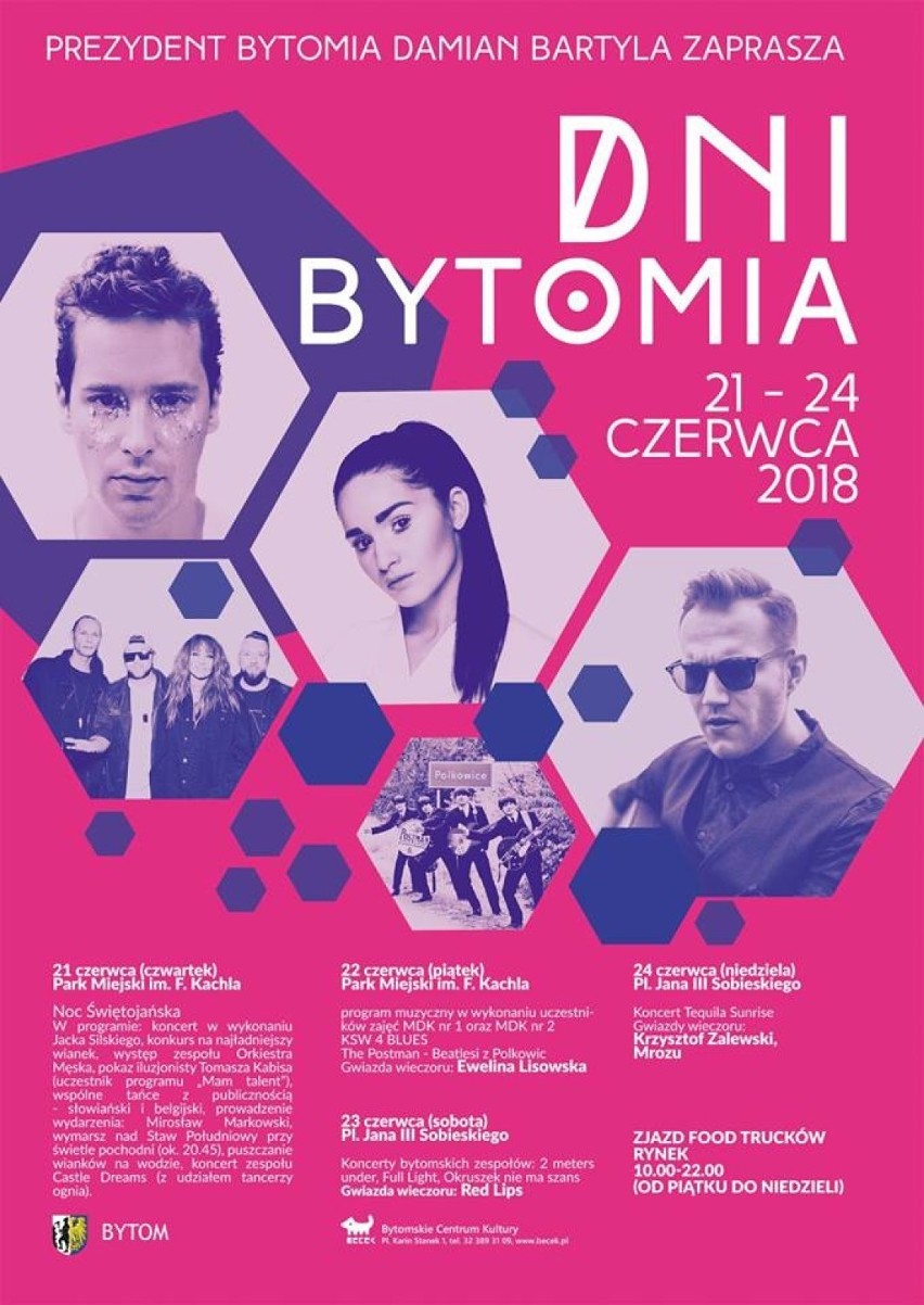 Dni Bytomia 2018 od czwartku, 21 czerwca. Wystąpią znane gwiazdy polskiej estrady