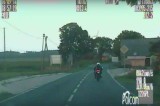 Próbował uciec przed policją na motorze pędząc 191 km/h [WIDEO]