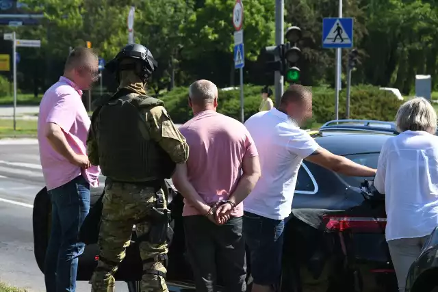 Podczas zatrzymania mężczyzny na ulicy Tarnowskiej w Kielcach