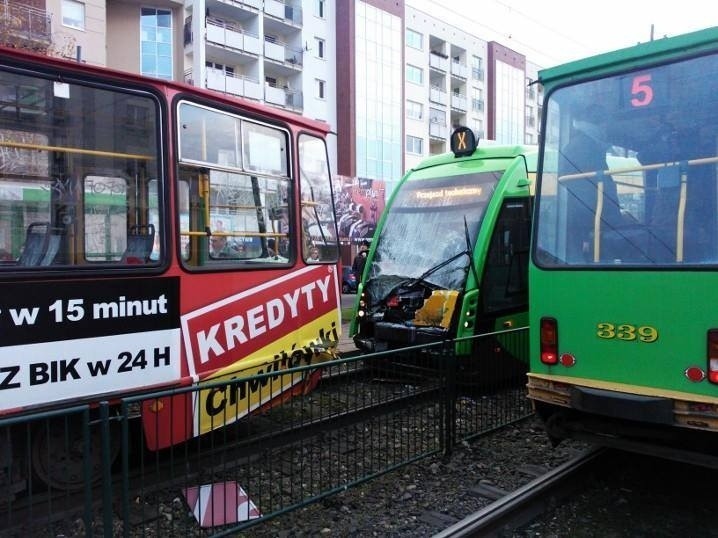 Zderzenie tramwajów na Polance