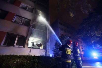 Pożar mieszkania przy ul. Stefana Czarnieckiego