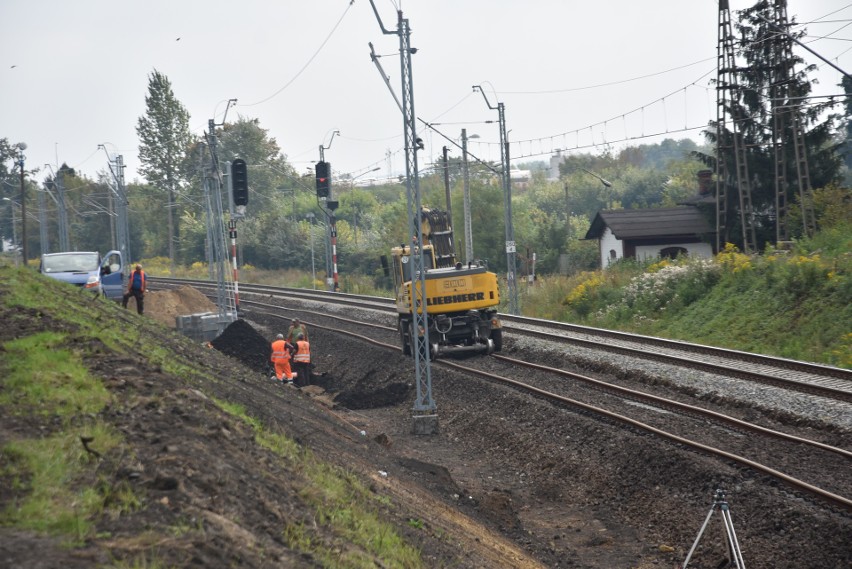 Modernizacja linii kolejowej pod Myszkowem