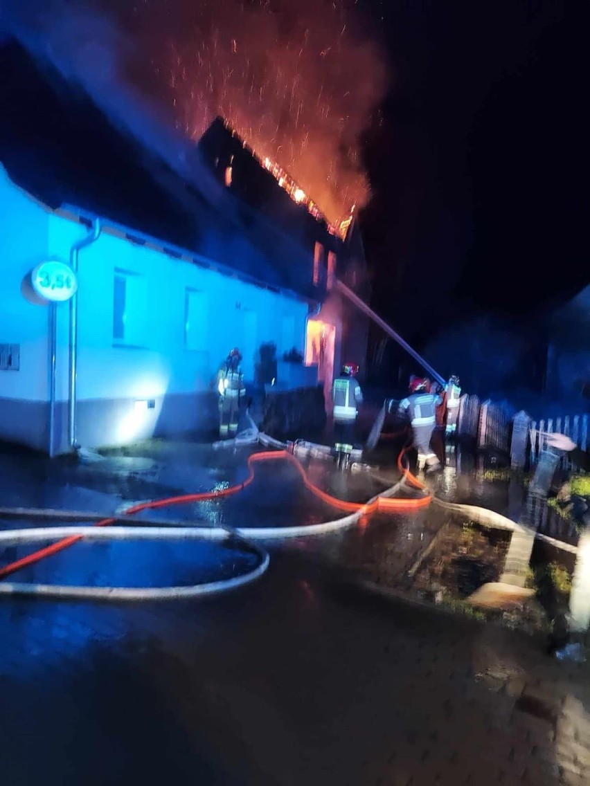 Pożar budynku gospodarczego w Bobrowicach
