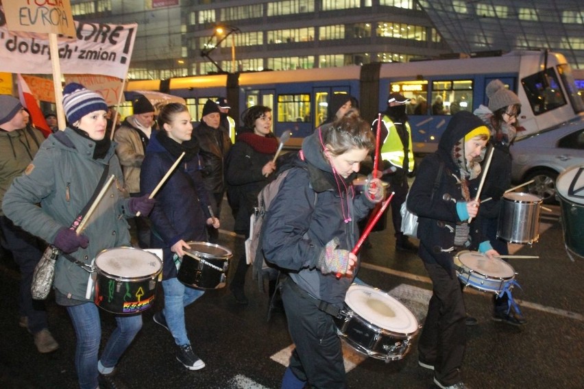 Protest studentów we Wrocławiu, 25.01.2017