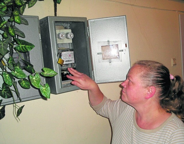 Małgorzata Szczepańska jest oburzona, że właściciel  nagle pozbawił ją prądu.