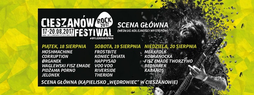 W sierpniu Cieszanów Rock Festiwal 2017 [PROGRAM]