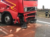Wypadek w Ząbkowicach Śląskich. Duże utrudnienia na drodze w kierunku Wrocławia
