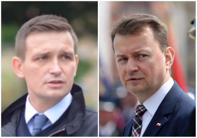 Poseł Michał Jaros i Minister Mariusz Błaszczak