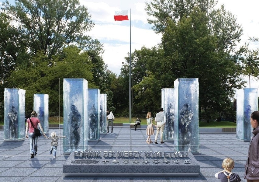 Tak ma wyglądać pomnik Żołnierzy Niezłomnych we Wrocławiu...