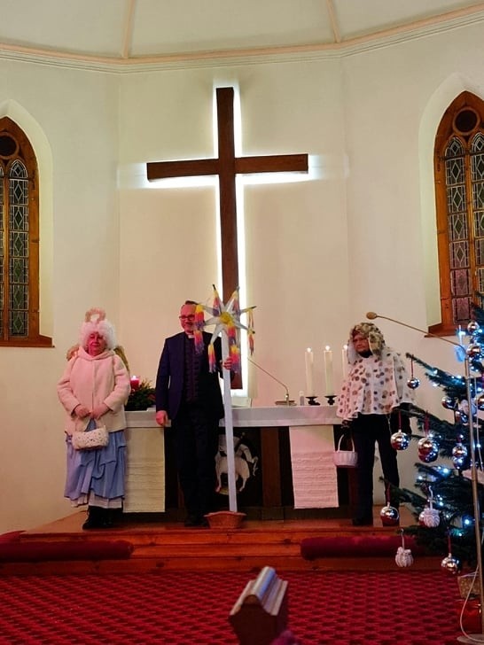 Klub Aktywności i Wsparcia Osób Niepełnosprawnych KAWON wystawił jasełka w kościele św. Krzyża parafii ewangelickiej w Słupsku