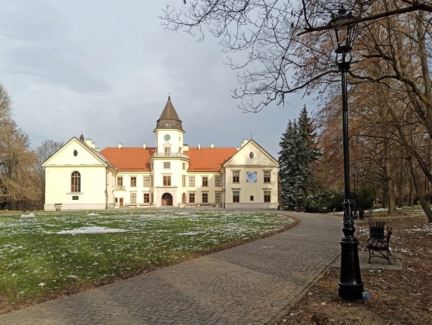 Pojaśniało przed zamkiem w Tarnobrzegu. Latarnie po odbiorze, oświetlają i zdobią park dzikowski [ZDJĘCIA]