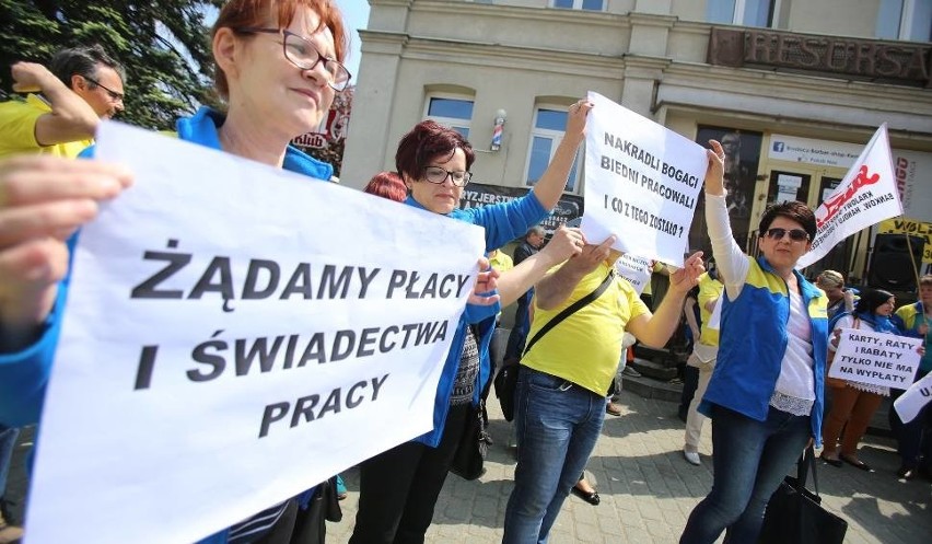 Pracownicy Praktikera protestowali już m.in. w Dąbrowie...