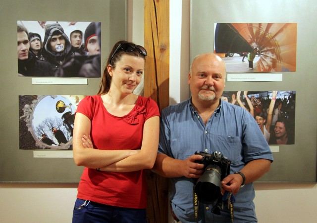 Nasi redakcyjni koledzy z działu foto: Małgorzata Genca i Jacek Babicz
