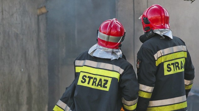 Strażacy szybko opanowali pożar w kotłowni szkoły