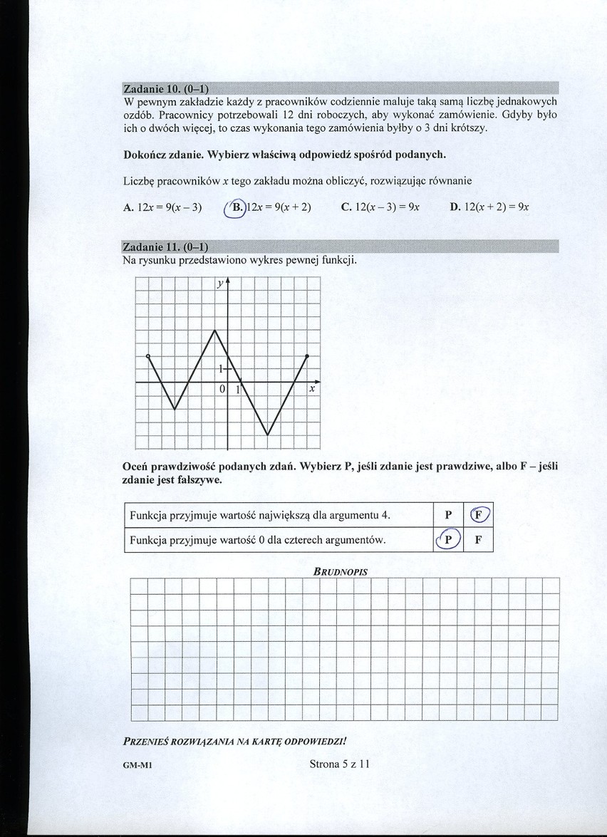 Egzamin gimnazjalny z matematyki 2016: mamy odpowiedzi!...