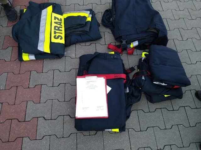 Takie przedmioty przekazali strażacy z powiatu wąbrzeskiego strażakom na Ukrainie