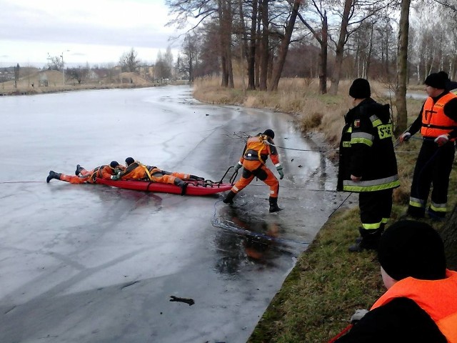 Tak wyglądały ćwiczenia, zorganizowane przez strażaków w Witnicy.
