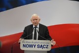 Jarosław Kaczyński w Nowym Sączu: Zależy nam na silnej suwerennej Polsce. Mówił też o wojnie i konieczności zbrojenia Polski