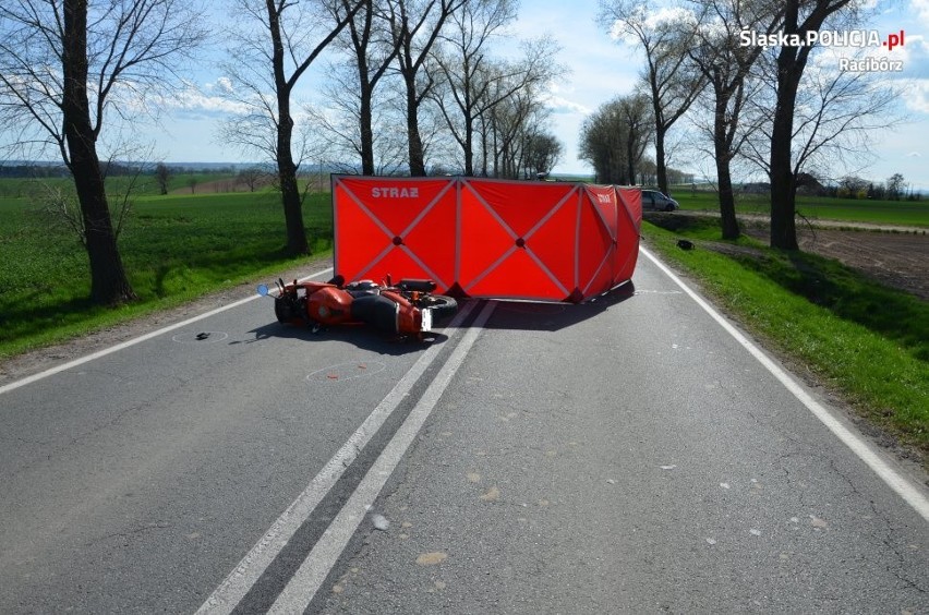 W Żerdzinach zginął 60-letni motocyklista