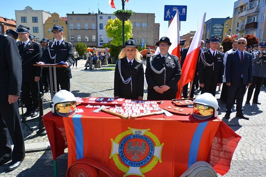 Festyn strażacki na rynku w Oleśnie.